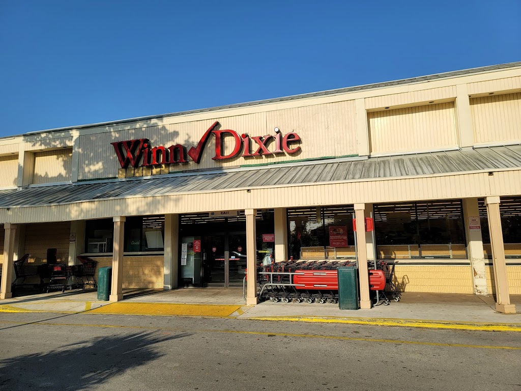 Winn-Dixie anchored retail plaza storefront in the Emerald Hills area of Hollywood, Florida